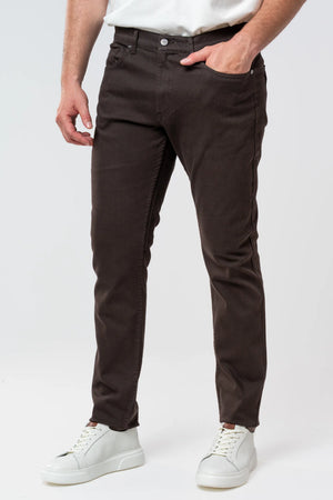 D'S Damat Slim Fit Cotton Stretch Gabardine Denim Trousers Casual Men's Pants