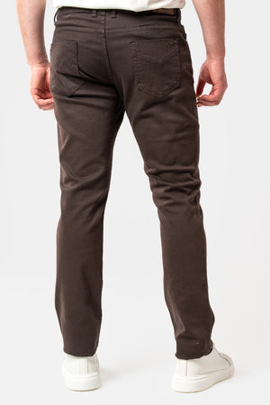 D'S Damat Slim Fit Cotton Stretch Gabardine Denim Trousers Casual Men's Pants