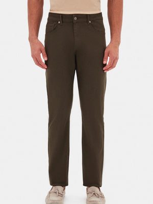 D'S Damat Slim Fit Cotton Stretch Gabardine Denim Trousers Casual Men's Pants