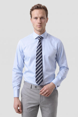 D'S Damat Men's Regular Fit Cotton Stretch Essential Shirt