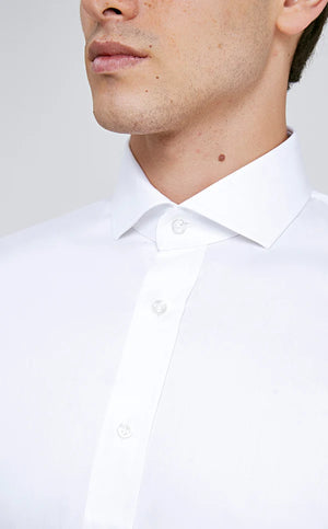 D'S Damat Men's Slim Fit 100% Cotton Nanocare Shirt - 10HE02SG00139
