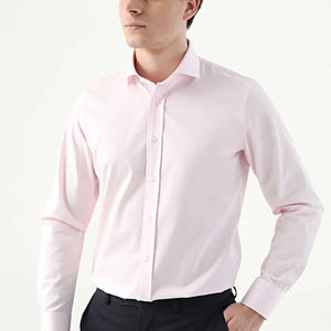 D'S Damat Men's Slim Fit 100% Cotton Nanocare Shirt - 10HE02SG00139