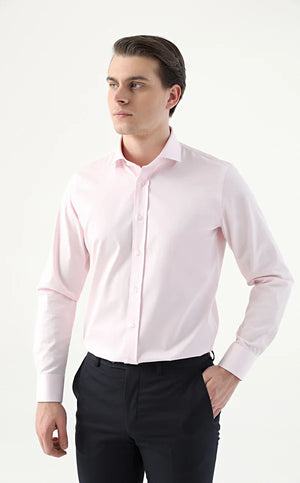 D'S Damat Men's Slim Fit 100% Cotton Nanocare Shirt - 10HE02SG00139
