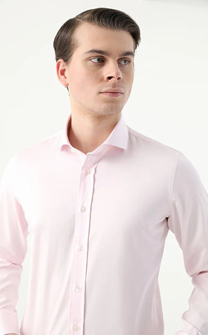 D'S Damat Men's Slim Fit 100% Cotton Nanocare Shirt - 10HE02SG00139