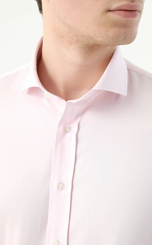 D'S Damat Men's Slim Fit 100% Cotton Nanocare Shirt - 10HE02SG00139