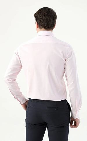 D'S Damat Men's Slim Fit 100% Cotton Nanocare Shirt - 10HE02SG00139