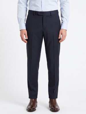D'S Damat Men's Slim Fit Wool Formal Trousers