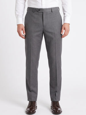 D'S Damat Men's Slim Fit Wool Formal Trousers