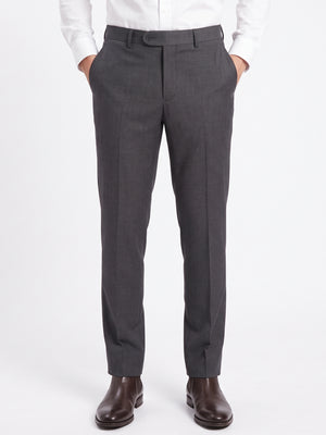 D'S Damat Men's Slim Fit Wool Formal Trousers
