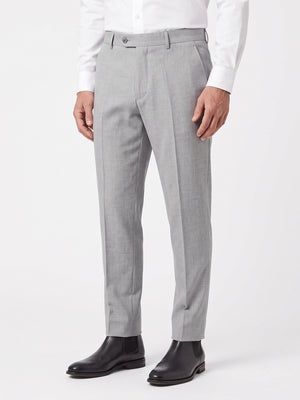 D'S Damat Regular Fit Wool Blend Travel Trousers Stretch Formal Men's Pants