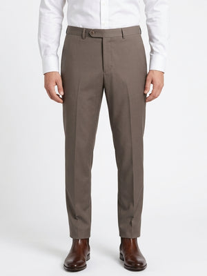 D'S Damat Regular Fit Wool Blend Travel Trousers Stretch Formal Men's Pants