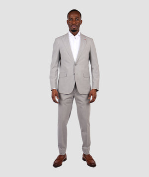 Ds Damat Slim Fit Light Grey Suit-D'S DAMAT ONLINE