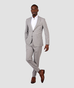 Ds Damat Slim Fit Light Grey Suit-D'S DAMAT ONLINE