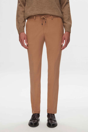 TWN Men's Slim Fit Dobby Jogger Trousers Stretch Casual Pants