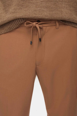 TWN Men's Slim Fit Dobby Jogger Trousers Stretch Casual Pants