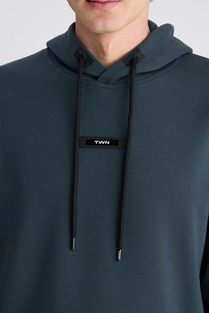 TWN Men's Slim Fit Cotton Blend Plain Knit Sweatshirt