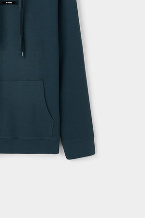 TWN Men's Slim Fit Cotton Blend Plain Knit Sweatshirt