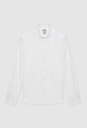 Twn Slim Fit Plain Travel Shirt-D'S DAMAT ONLINE