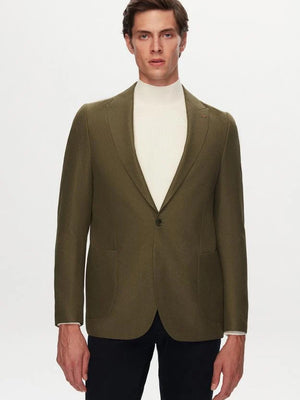 TWN Slim Fit Polyester Jacket Modern Formal Men's Blazer