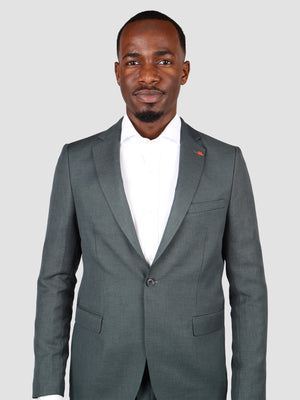 TWN Slim Fit Green Suit-D'S DAMAT ONLINE