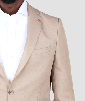 TWN Slim Fit Beige Suit-D'S DAMAT ONLINE