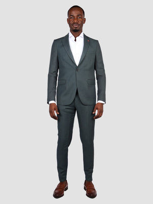 TWN Men's Slim Fit Polyester Formal Suit for Men
