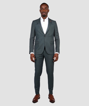 TWN Men's Slim Fit Polyester Formal Suit for Men