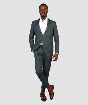 TWN Men's Slim Fit Polyester Formal Suit for Men