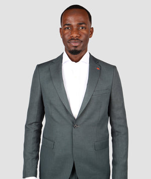 TWN Men's Slim Fit Polyester Formal Suit for Men