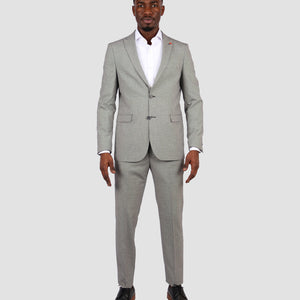 TWN Grey Slim Fit Suit-D'S DAMAT ONLINE