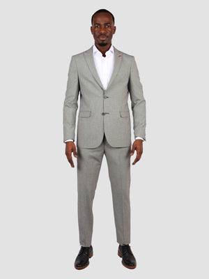 TWN Grey Slim Fit Suit-D'S DAMAT ONLINE