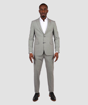 TWN Grey Slim Fit Suit-D'S DAMAT ONLINE
