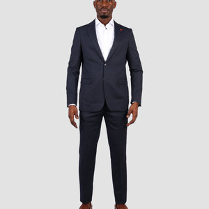 TWN Slim Fit Navy Blue Suit-D'S DAMAT ONLINE