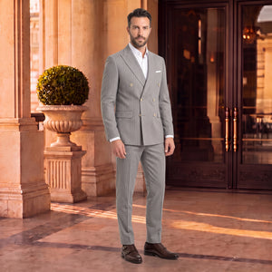 TWN Slim Fit Stretch Blend Suit Premium Polyester Viscose Men's Suit - 1EF05SV05588M-301