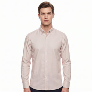 D'S Damat Men's Regular Fit Textured 100% Cotton Casual Shirt