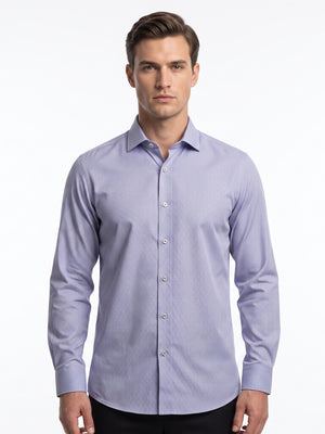 D'S Damat Men's Regular Fit Textured 100% Cotton Casual Shirt