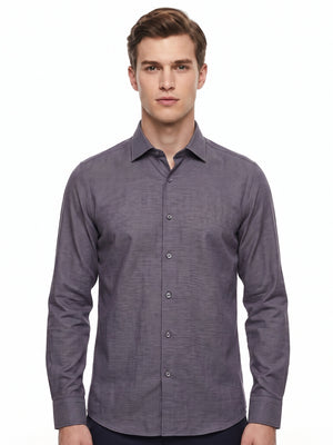 D'S Damat Men's Regular Fit Cotton Blend Casual Shirt