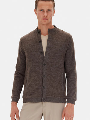 D'S Damat Men's Regular Fit Cotton Blend Knit Cardigan