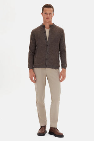 D'S Damat Men's Regular Fit Cotton Blend Knit Cardigan