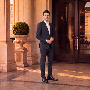 D'S Damat Stretch Blend Suit Premium Polyester Viscose Men's Formal Suit - 1HF05BN08510M-101
