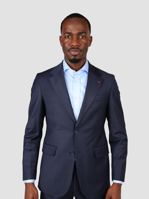 DS Damat Blue Regular Fit Suit-D'S DAMAT ONLINE