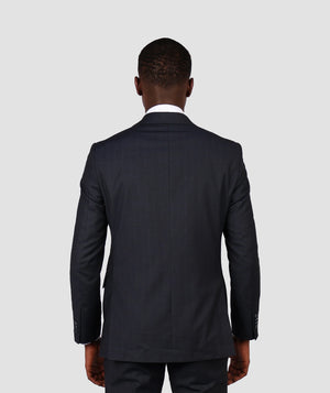 D'S Damat Men's Regular Fit Double-Breasted Wool Blend Suit