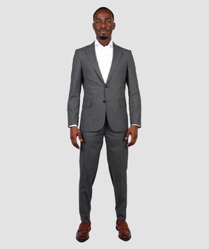 DS Damat Grey Slim Fit Suit-D'S DAMAT ONLINE
