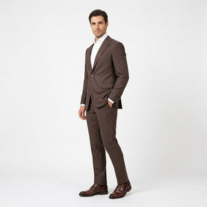 D'S Damat Slim Fit Stretch Blend Suit Premium Polyester Viscose Men's Suit - 1HF05ML045779-B01