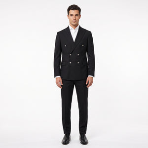 D'S Damat Slim Fit Stretch Blend Suit Premium Polyester Viscose Men's Suit - 1HF05Y505589M-001