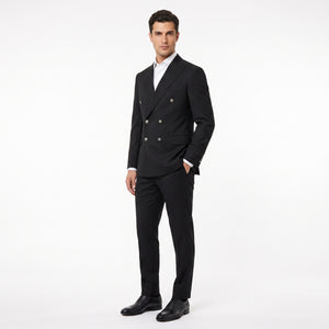 D'S Damat Slim Fit Stretch Blend Suit Premium Polyester Viscose Men's Suit - 1HF05Y505589M-001