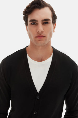 D'S Damat Men's Regular Fit Wool Blend Everyday Cardigan