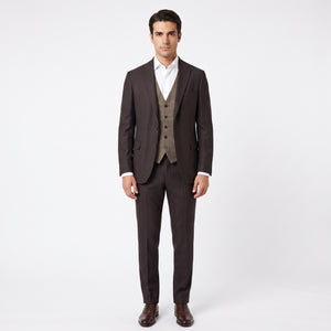 D'S Damat Slim Fit Stretch Blend Suit Premium Polyester Viscose Men's Suit - 1HFY5KMBN004M-B01