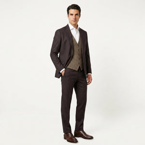 D'S Damat Slim Fit Stretch Blend Suit Premium Polyester Viscose Men's Suit - 1HFY5KMBN004M-B01