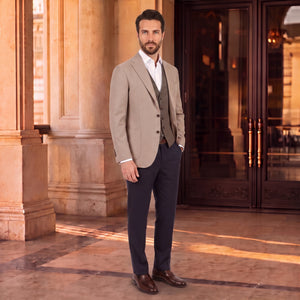 D'S Damat Slim Fit Stretch Blend Suit Premium Polyester Viscose Men's Suit - 1HFY5KMBN005M-901